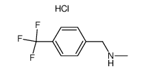 N-methyl {4-(trifluoromethyl)phenyl}methylamine hydrochloride salt Structure