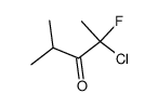 3-Pentanone,2-chloro-2-fluoro-4-methyl-结构式