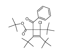 1-Benzoyl-2,3,4-tri-tert-butyl-4-chlor-2-cyclobuten-1-carbonsaeure-tert-butylester结构式