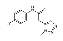 N-(4-chlorophenyl)-2-(1-methyltetrazol-5-yl)acetamide Structure