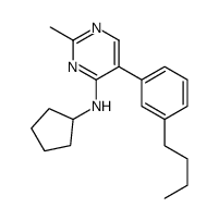 5-(3-butylphenyl)-N-cyclopentyl-2-methylpyrimidin-4-amine Structure