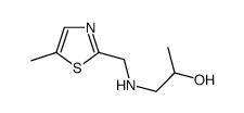 1-[(5-Methyl-thiazol-2-ylmethyl)-amino]-propan-2-ol结构式