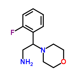 2-(2-Fluorophenyl)-2-(4-morpholinyl)ethanamine Structure