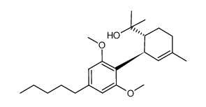 2-[2-(2,6-dimethoxy-4-pentylphenyl)-4-methyl-cyclohex-3-enyl]-2-propanol结构式