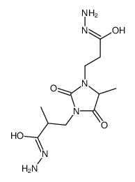 alpha1,4-dimethyl-2,5-dioxoimidazolidine-1,3-di(propionohydrazide)结构式