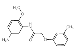 N-(5-Amino-2-methoxyphenyl)-2-(3-methylphenoxy)-acetamide Structure