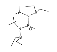 bis[tert-butyl(diethylboryl)amino]methylphosphanoxide结构式