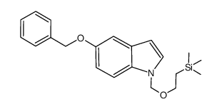 5-(benzyloxy)-1-((2-(trimethylsilyl)ethoxy)methyl)-1H-indole Structure