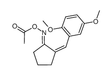 2-(2,5-dimethoxybenzylidene)cyclopentanone O-acetyloxime结构式