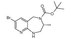 (R)-tert-butyl 7-bromo-3-methyl-2,3-dihydro-1H-pyrido[2,3-e][1,4]diazepine-4(5H)-carboxylate Structure