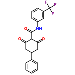 2,6-Dioxo-4-phenyl-N-[3-(trifluoromethyl)phenyl]cyclohexanecarboxamide Structure