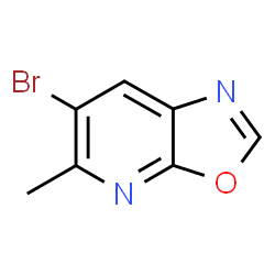 6-Bromo-5-methyl[1,3]oxazolo[5,4-b]pyridine structure