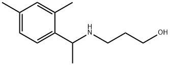 3-((1-(2,4-二甲基苯基)乙基)氨基)丙-1-醇结构式