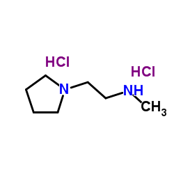 N-Methyl-2-(1-pyrrolidinyl)ethanamine dihydrochloride structure