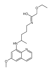 2-ethoxy-N-[4-[(6-methoxyquinolin-8-yl)amino]pentyl]acetamide结构式