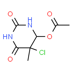 6-acetoxy-5-chloro-5,6-dihydrothymine结构式