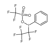 (perfluoroethyl)(phenyl)-l3-iodanyl trifluoromethanesulfonate结构式