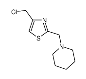 1-(4-Chloromethyl-thiazol-2-ylmethyl)-piperidine结构式