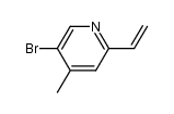 5-bromo-4-methyl-2-vinyl-pyridine结构式