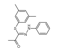 1-[(3,5-dimethylphenyl)thio]-1-(phenylhydrazono)-2-propanone Structure