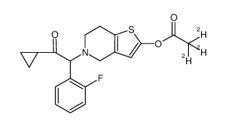 (±)-prasugrel-d3 (acetate-d3) Structure