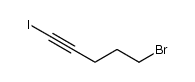 5-bromo-1-iodo-1-pentyne Structure