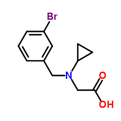 N-(3-Bromobenzyl)-N-cyclopropylglycine Structure