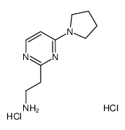 2-(4-pyrrolidin-1-ylpyrimidin-2-yl)ethanamine,dihydrochloride结构式