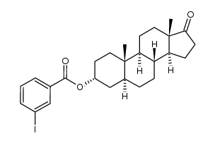 3α-m-Iodobenzoyloxy-5α-androstan-17-one Structure