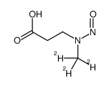 N-亚硝基-N-(甲基-d3)-3-氨基丙酸结构式