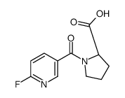 N-(6-Fluoropyridine-3-carbonyl)-L-proline结构式