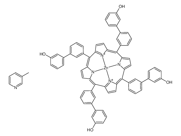 Zn((HOC6H4C6H4)4C20H8N4)(CH3C5H4N)结构式