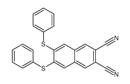 6,7-bis(phenylsulfanyl)naphthalene-2,3-dicarbonitrile Structure