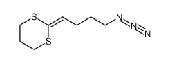 2-(4-azidobut-1-ylidene)-1,3-dithiane结构式