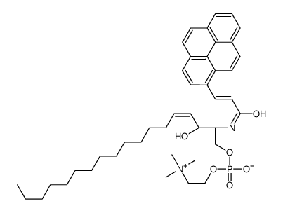 N-(3-(1-pyrene)propenoyl)sphingomyelin结构式