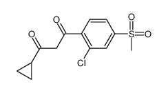 1-(2-chloro-4-methylsulfonylphenyl)-3-cyclopropylpropane-1,3-dione Structure