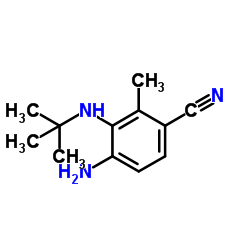 4-氨基-3-(叔丁基氨基)-2-甲基苯甲腈图片