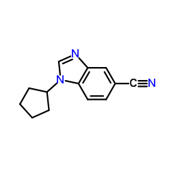 1-Cyclopentyl-1H-benzimidazole-5-carbonitrile Structure