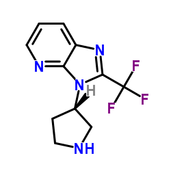 3-[(3S)-3-Pyrrolidinyl]-2-(trifluoromethyl)-3H-imidazo[4,5-b]pyridine Structure