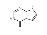 4H-Pyrrolo[2,3-d]pyrimidine-4-thione,3,7-dihydro-结构式