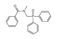 N-(diphenylphosphorylmethyl)-N-methylbenzamide结构式