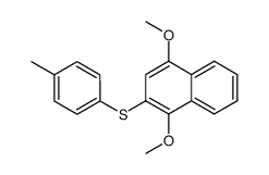 1,4-Dimethoxy-2-((4-methylphenyl)thio)naphthalene结构式