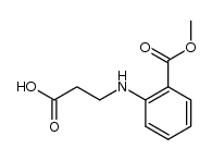 N-(2-methoxycarboxyphenyl)-β-alanine Structure