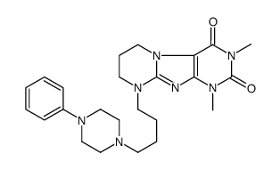 1,3-dimethyl-9-[4-(4-phenylpiperazin-1-yl)butyl]-7,8-dihydro-6H-purino[7,8-a]pyrimidine-2,4-dione Structure