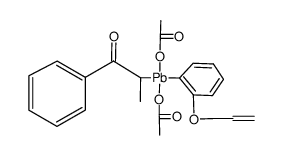 alpha-methylphenylacyl-{o-(prop-2-enyloxy)phenyl}-lead diacetate Structure