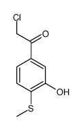 Ethanone, 2-chloro-1-[3-hydroxy-4-(methylthio)phenyl]- (9CI)结构式