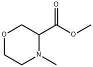 4-Methyl-morpholine-3-carboxylic acid methyl ester结构式