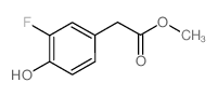 2-(3-氟-4-硝基苯基)乙酸甲酯结构式