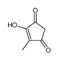 4-hydroxy-5-methyl-4-cyclopentene-1,3-dione Structure