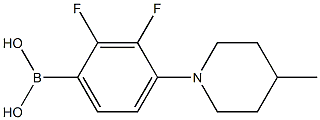 (2,3-difluoro-4-(4-Methylpiperidin-1-yl)phenyl)boronic acid structure